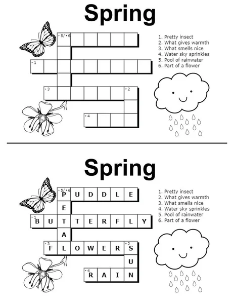 Word Search Activity Book Page — Stock Photo, Image