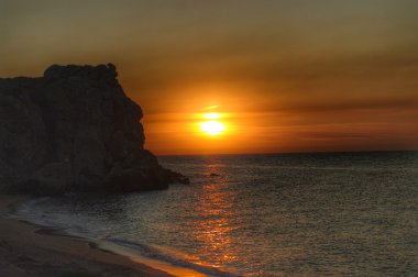 Kırım sahil. Günbatımı