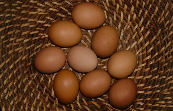 Primer Plano Desde Arriba Los Huevos Zona Franca Alimentos Saludables —  Fotos de Stock