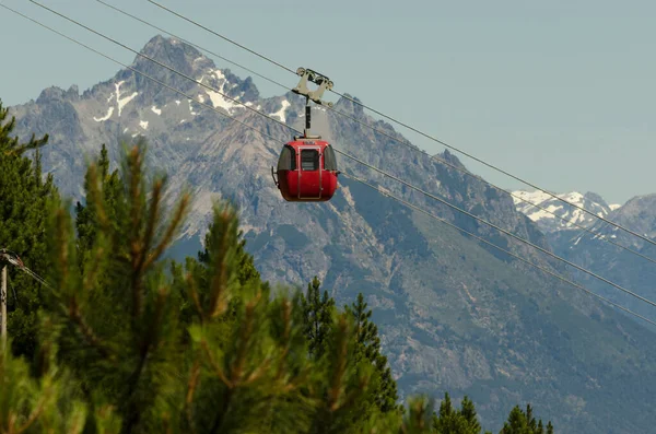 Cable Car Bariloche Panoramic Views Mountains Lakes City Top Cerro — Stock Photo, Image