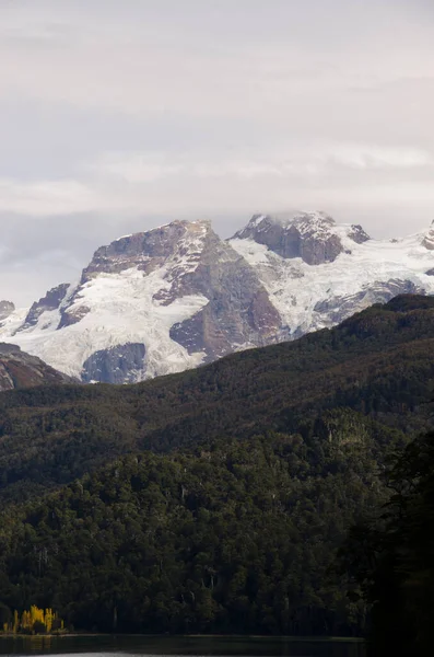 Cerro Tronador Premier Plan Imposant Volcan Patagonie Montagne Lac Froid — Photo
