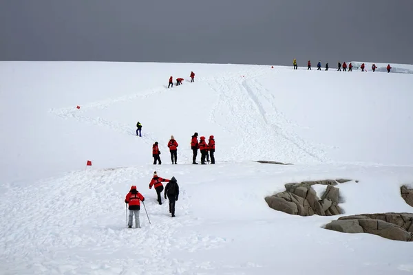 Antarktika 'daki Portal Point deniz ve buzdağlarıyla dolu. Turistler buz sahasının yoğun karına basabilir ve kutup ikliminin doğal ortamını deneyimleyebilirler..