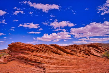Birinci sınıf Horseshoe Virajı, sarı kanyon. Horseshoe Bend, Colorado Nehri, Arizona 'da bulunan bir kıvrım noktasıdır. ABD.