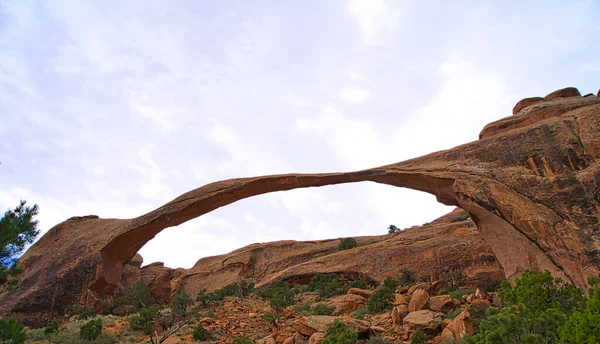 Mehr Als 000 Natürliche Sandsteinbögen Befinden Sich Arches Nationalpark Die — Stockfoto