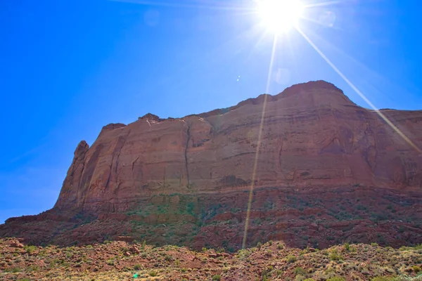 Monument Valley Navajo Stammespark Ein Bekannter Drehort Für Westernfilme Das — Stockfoto