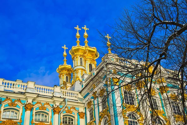 Het Catharina Paleis Een Rococo Paleis Tsarskoye Selo Poesjkin Zomerresidentie — Stockfoto