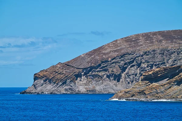 Una Delle Piccole Isole Delle Hawaii Vista Dalla Nave Crociera — Foto Stock