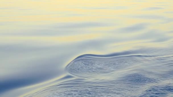 Lichtblauwe Golvende Achtergrond Zeespiegel Beweegt Soepel Vormt Een Rimpel Natuur — Stockvideo