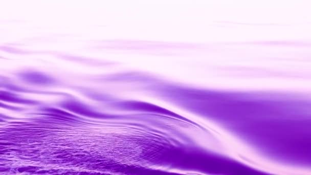 Пурпуровий Фон Рівень Моря Плавно Рухається Утворює Хвилю Природа Спокійна — стокове відео