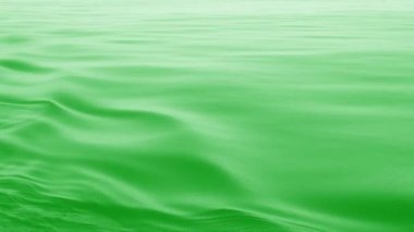 Parlak yeşil dalgalı arka plan. Deniz seviyesi düzgün hareket eder ve dalgalanma oluşturur. Doğa huzurlu ve huzurludur. Derin mavi Kuzey Pasifik Okyanusu. Bir yolcu gemisinde çekilmiş..