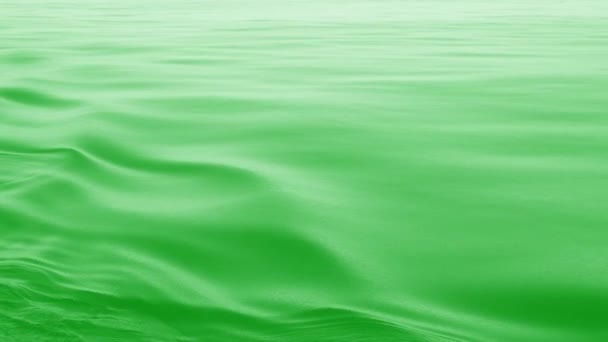 Fundo Ondulado Verde Brilhante Nível Mar Move Suavemente Forma Uma — Vídeo de Stock