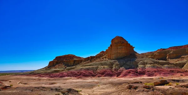 Viento Erosionó Colinas Cuadradas Minaretes Picos Montículos Efege Cielo Azul —  Fotos de Stock