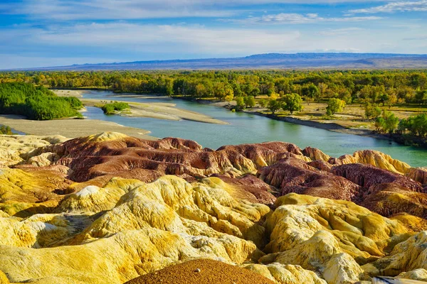 Las Rocas Coloridas Fueron Formadas Por Viento Erosión Del Agua —  Fotos de Stock