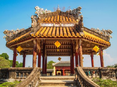 Pagoda adlı yasak mor şehir Hue Vietnam