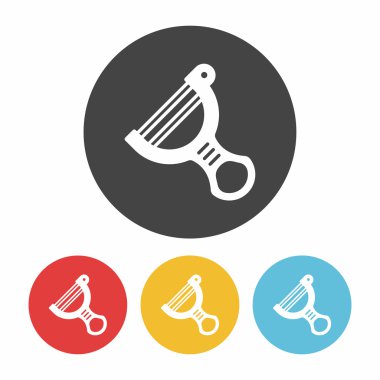 Soyucu simgesi düz tasarım siyah