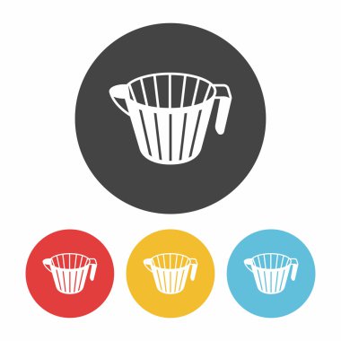 Kupası simgesi düz tasarım siyah filtre