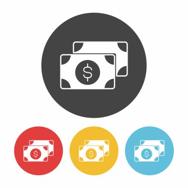 para simgesi düz tasarım siyah