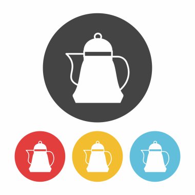 su ısıtıcı simgesi düz tasarım siyah