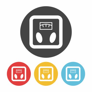 Makine simgesi düz tasarım siyah tartım