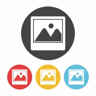 PIC siyah simgesi düz tasarım