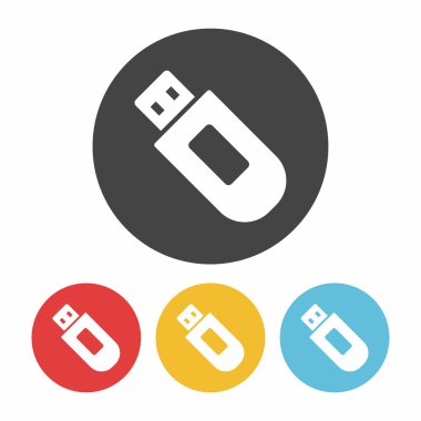 usb simge vektör illüstrasyonu