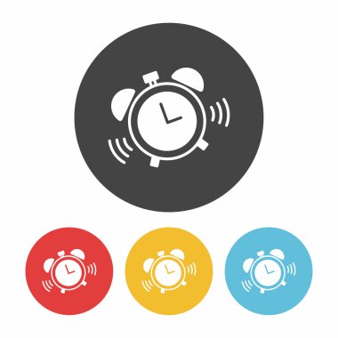 Saat simgesi vektör illüstrasyonu