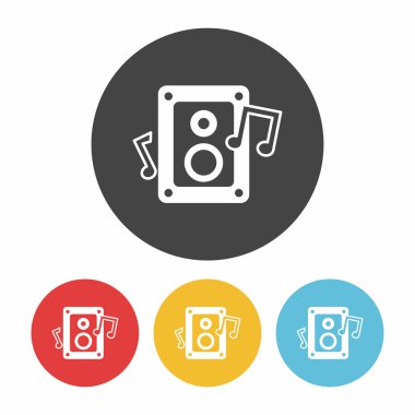 doğum günü partisi müzik simge vektör çizim vektör çizim