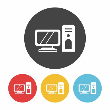 bilgisayar simgesi vektör illüstrasyonu