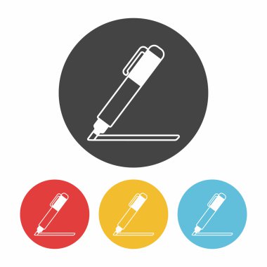 kalem simgesi vektör illüstrasyonu