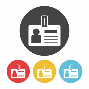 Office kimliği simge vektör çizim