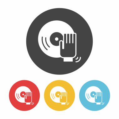 doğum günü partisi müzik simge vektör çizim