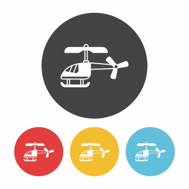 oyuncak helikopter simge vektör çizim