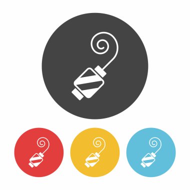 doğum günü partisi boynuz simge vektör çizim