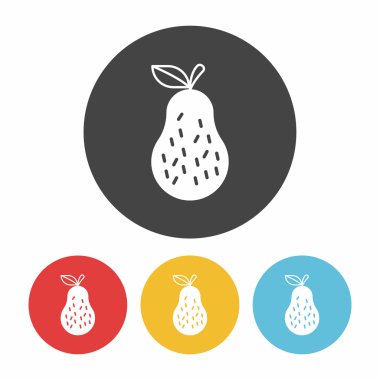 meyve guava simge vektör çizim