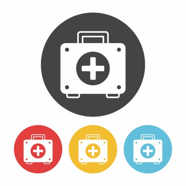İlk yardım kiti vektör illüstrasyonu