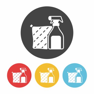 Deterjanlar simge vektör çizim