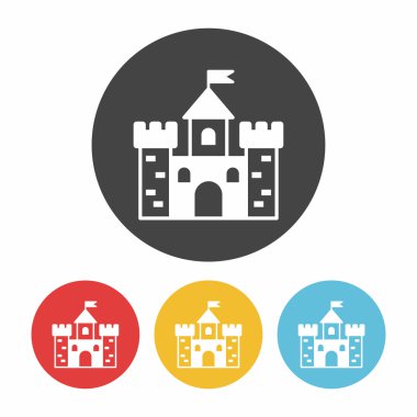 kale ikonu vektör illüstrasyonu