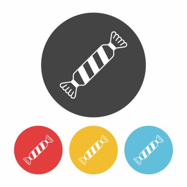 Şeker ikonu vektör illüstrasyonu