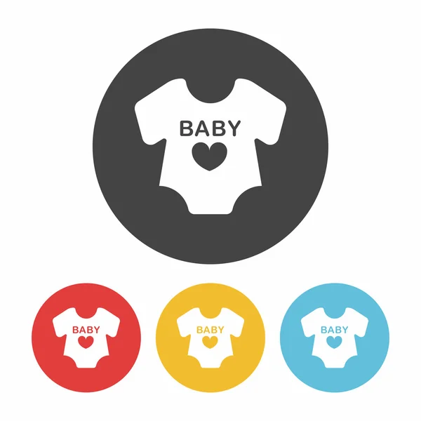 Icono de ropa de bebé vector ilustración — Archivo Imágenes Vectoriales