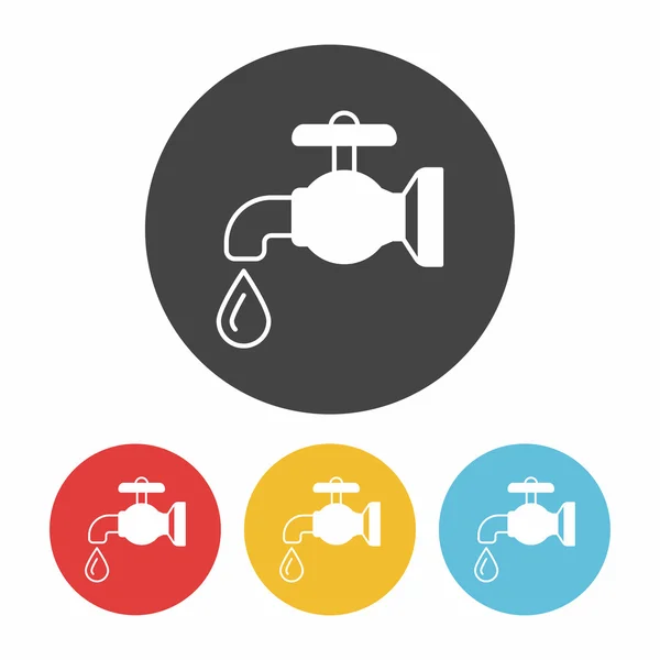 Environmental protection concept conserve water icon vector illustration — Stock Vector