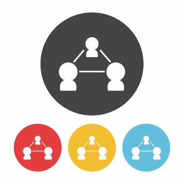 Sosyal bağlantı simge vektör çizim