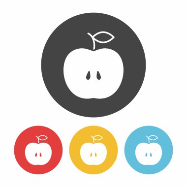 meyve elma simge vektör çizim