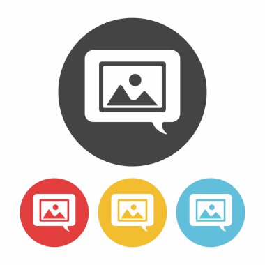 fotoğraf simgesi vektör illüstrasyonu