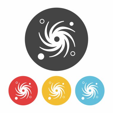 Uzay yıldız simgesi vektör çizim