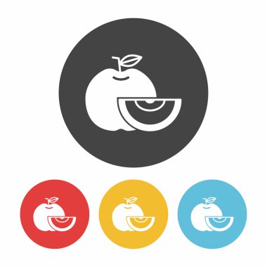 meyve elma simge vektör çizim