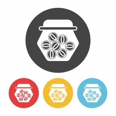 Şeker ikonu vektör illüstrasyonu