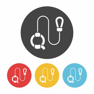 köpek kurşun simge vektör çizim