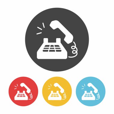 Telefon simgesi vektör illüstrasyonu