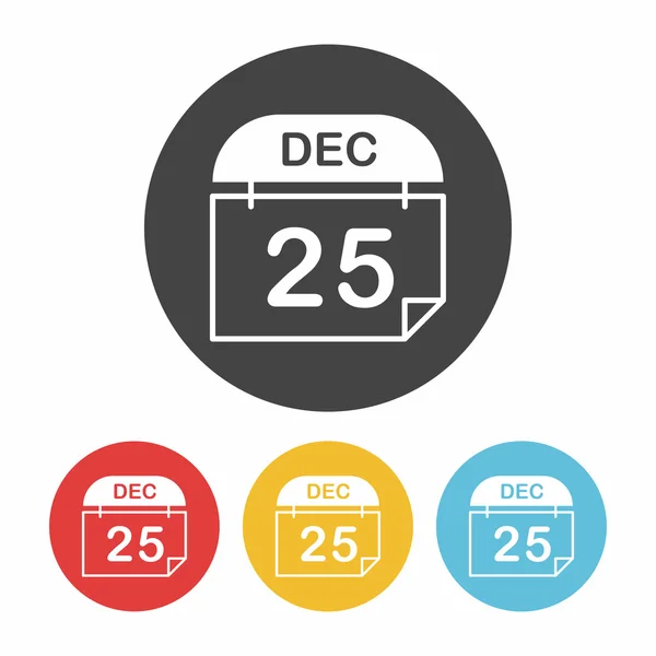 Vánoční kalendář ikona vektorové ilustrace — Stockový vektor