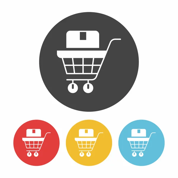 Icono de compras en línea vector ilustración — Vector de stock